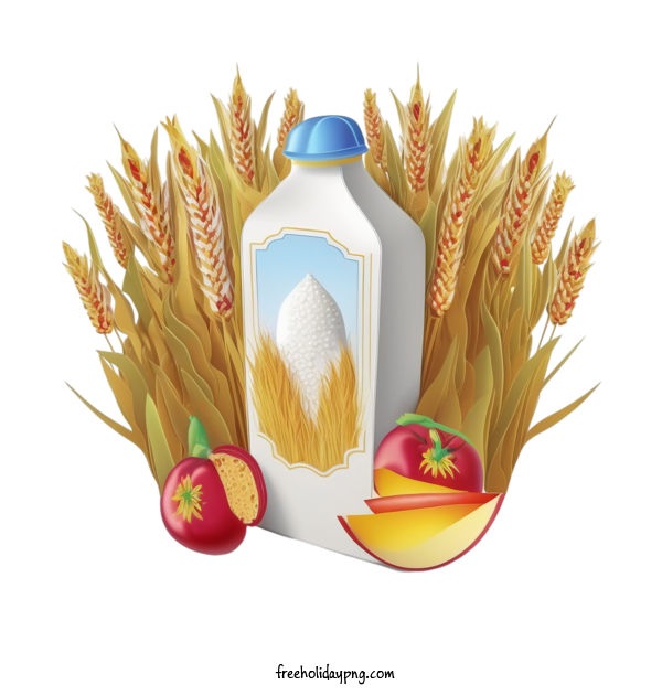 Transparent Shavuot Shavuot wheat fruit for Happy Shavuot for Shavuot