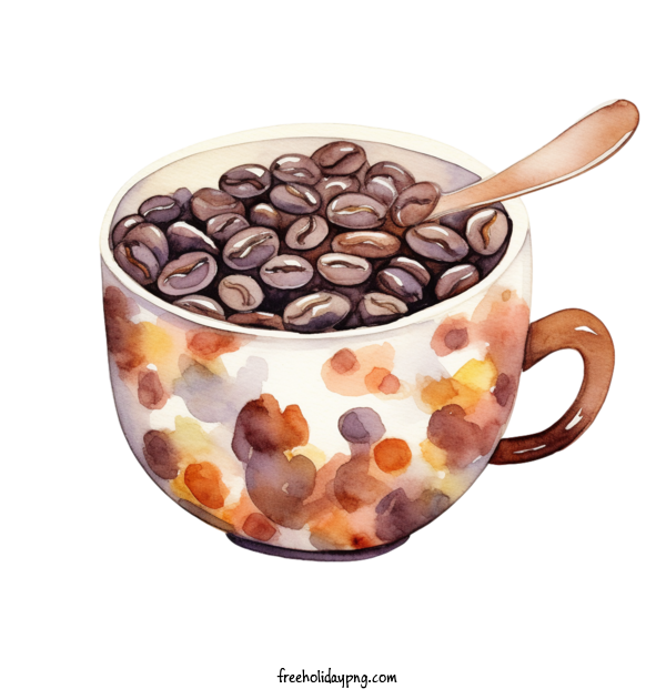 Transparent Coffee Day Coffee Beans coffee beans watercolor for Coffee Beans for Coffee Day