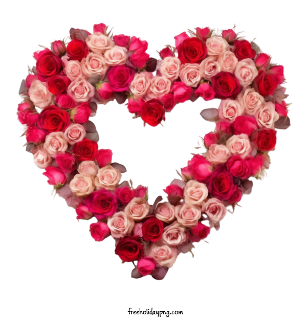 Transparent World Heart Day Floral Heart Rose Heart pink for Floral Heart for World Heart Day