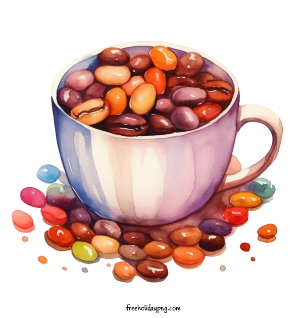 Transparent Coffee Day Coffee Beans jellybeans coffee for Coffee Beans for Coffee Day