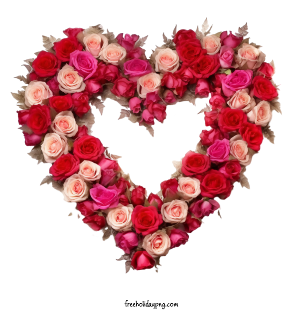 Transparent World Heart Day Floral Heart Rose Heart heart for Floral Heart for World Heart Day