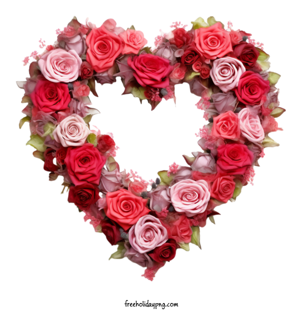 Transparent World Heart Day Floral Heart Rose Heart for Floral Heart for World Heart Day