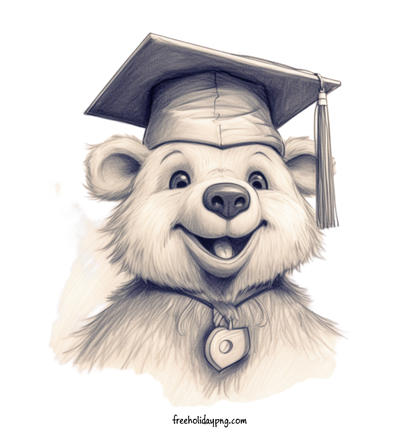 Transparent Back to School Graduation bear graduation cap for Graduation for Back To School