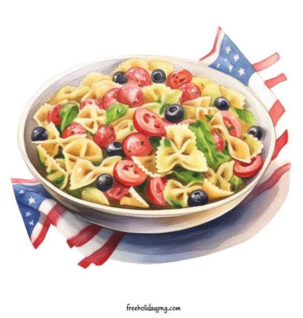 Transparent US Independence Day 4th Of July pasta salad pesto sauce for 4th Of July for Us Independence Day