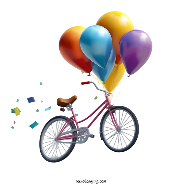 Transparent World Bicycle Day Bicycle balloons bike for World Bike Day for World Bicycle Day