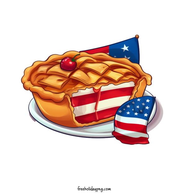 Transparent US Independence Day 4th Of July apple pie for 4th Of July for Us Independence Day