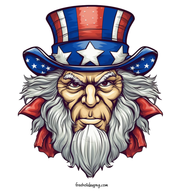 Transparent US Independence Day Uncle Sam patriotic veteran for Uncle Sam for Us Independence Day