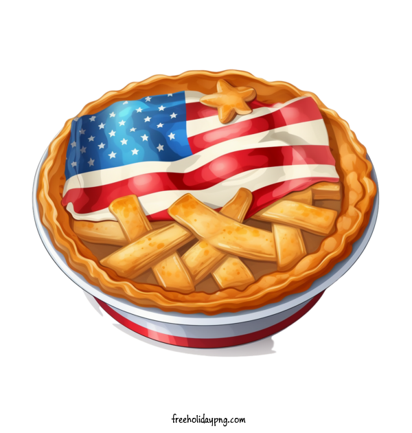 Transparent US Independence Day 4th Of July pie flag for 4th Of July for Us Independence Day