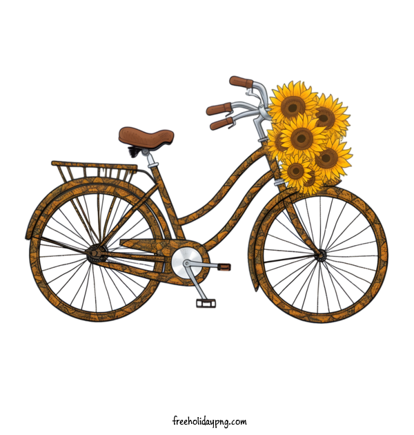 Transparent World Bicycle Day Bicycle flowers bicycle for World Bike Day for World Bicycle Day