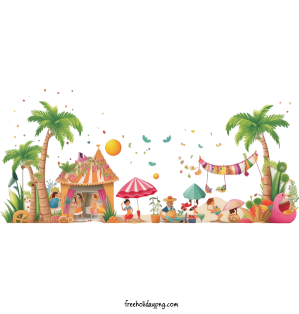 Transparent Summer Day Summer Party carnival circus for Summer Party for Summer Day