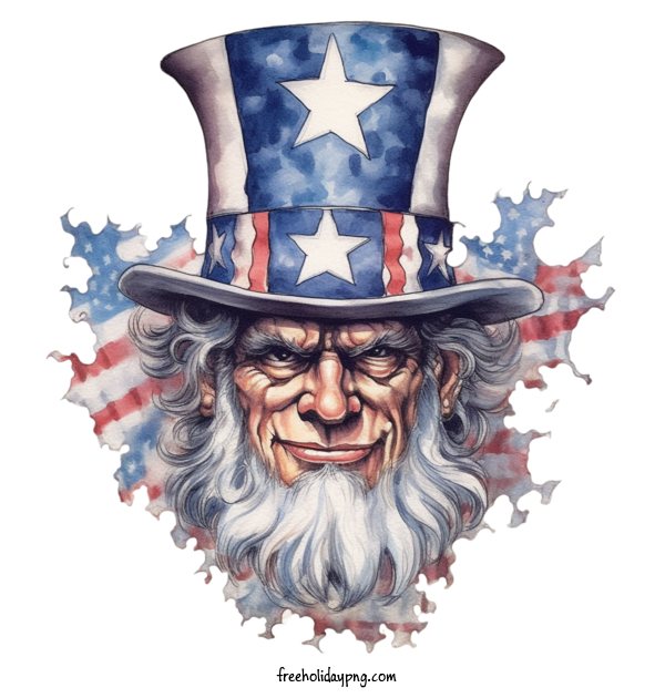Transparent US Independence Day Uncle Sam elder hat for Uncle Sam for Us Independence Day