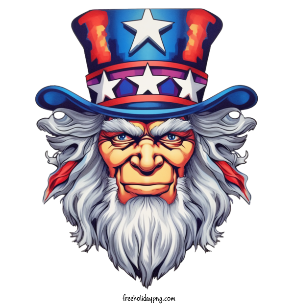 Transparent US Independence Day Uncle Sam patriotic american for Uncle Sam for Us Independence Day