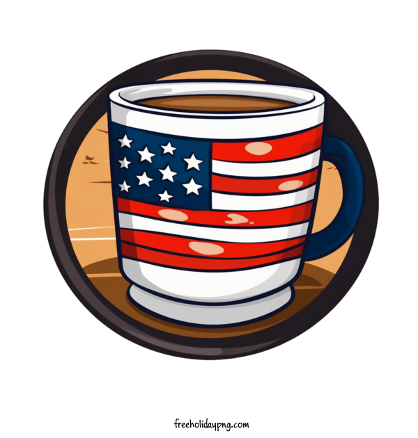 Transparent US Independence Day 4th Of July coffee mug american flag for 4th Of July for Us Independence Day