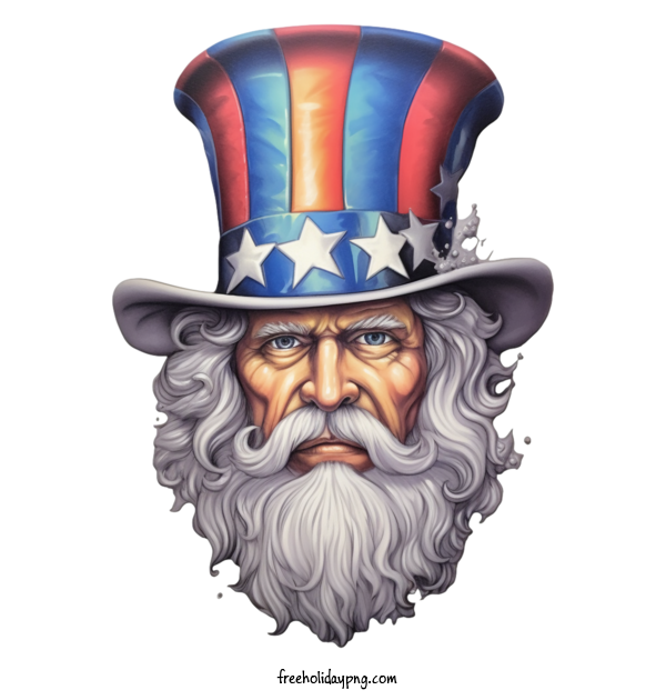 Transparent US Independence Day Uncle Sam patriotic old man for Uncle Sam for Us Independence Day
