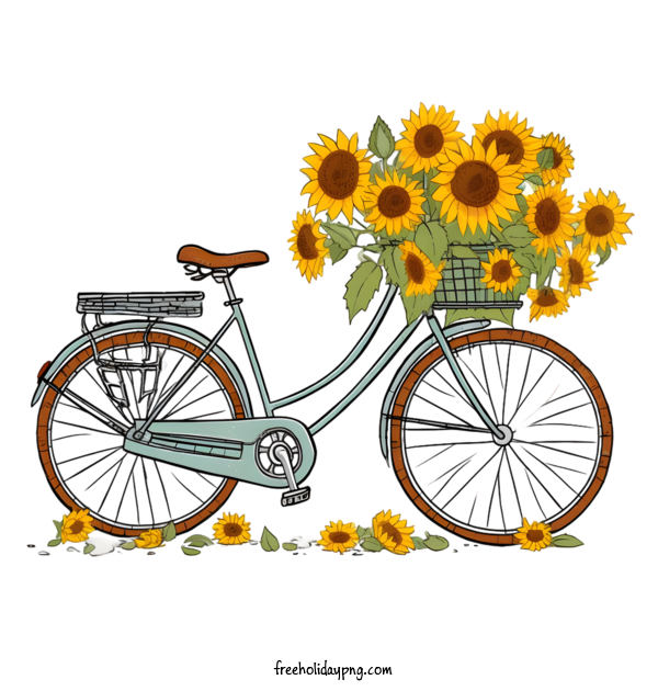 Transparent World Bicycle Day World Bicycle Day World Bike Day sunflowers for World Bike Day for World Bicycle Day
