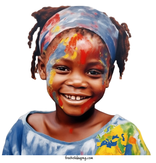 Transparent Day of the African Child African Child child face paint for African Child for Day Of The African Child