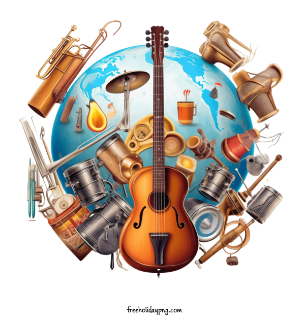 Transparent World Music Day World Music Day Make Music Day Earth for Make Music Day for World Music Day