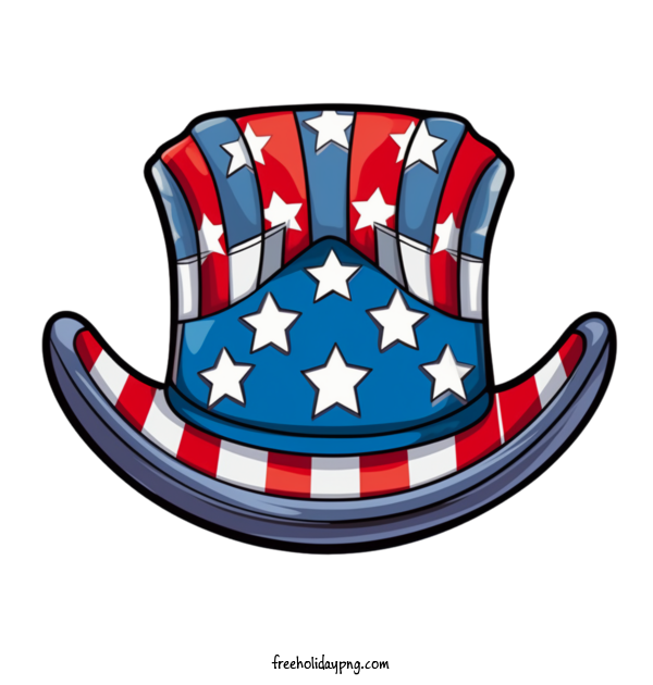 Transparent US Independence Day 4th Of July American flag hat for 4th Of July for Us Independence Day