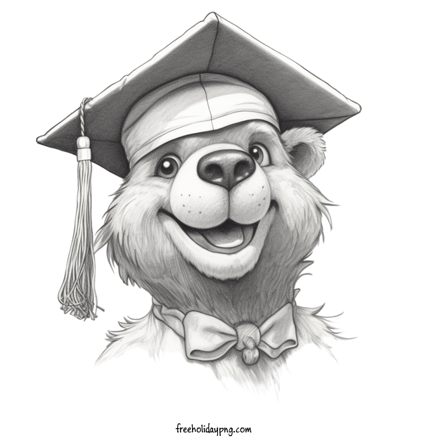Transparent Back to School Graduation bear graduation cap for Graduation for Back To School