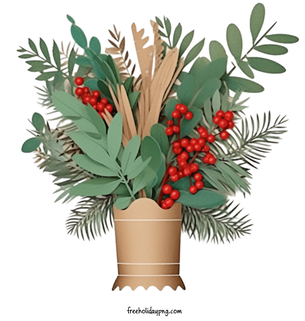 Transparent Christmas Christmas Gift Christmas bouquet Potted plant for Christmas Gift for Christmas