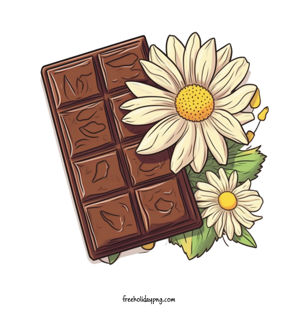 Transparent International Chocolate Day Chocolate chocolate daisies for Chocolate for International Chocolate Day