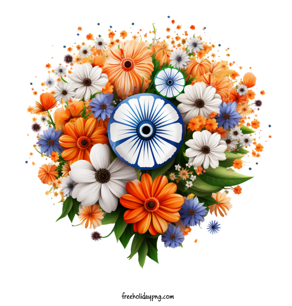 Transparent Indian Independence Day Indian Independence Day Independence Day 15 August flower wreath for Independence Day 15 August for Indian Independence Day