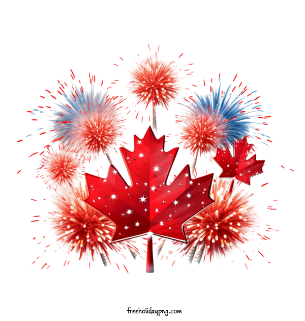 Transparent Canada Day Canada Day fireworks red for Happy Canada Day for Canada Day