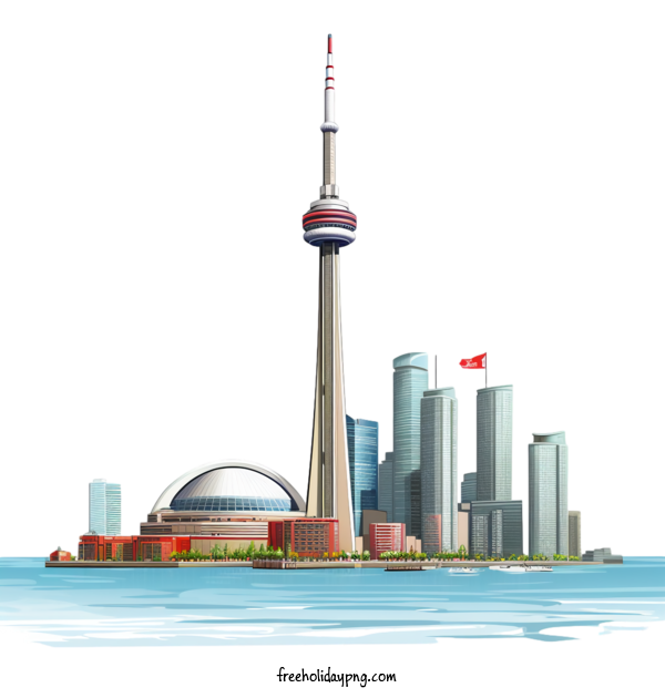 Transparent Canada Day Canada Day Toronto skyline cn tower for Happy Canada Day for Canada Day
