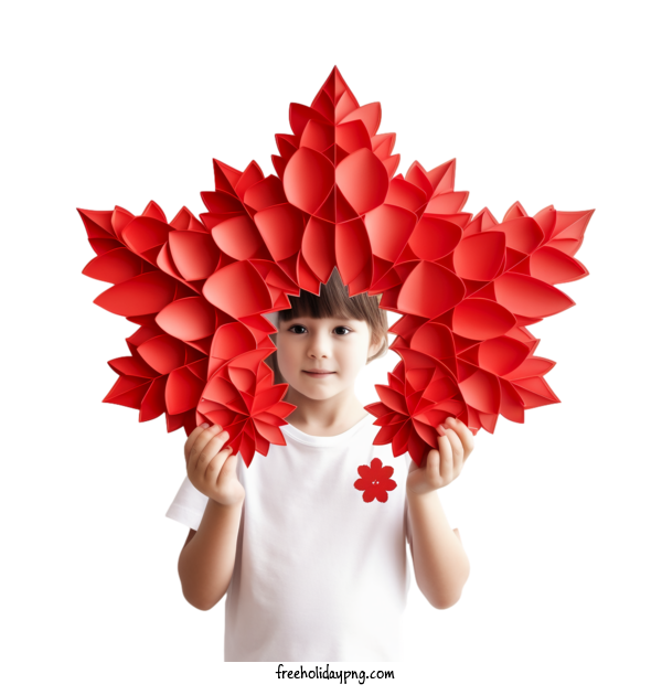 Transparent Canada Day Canada Day paper folded for Happy Canada Day for Canada Day