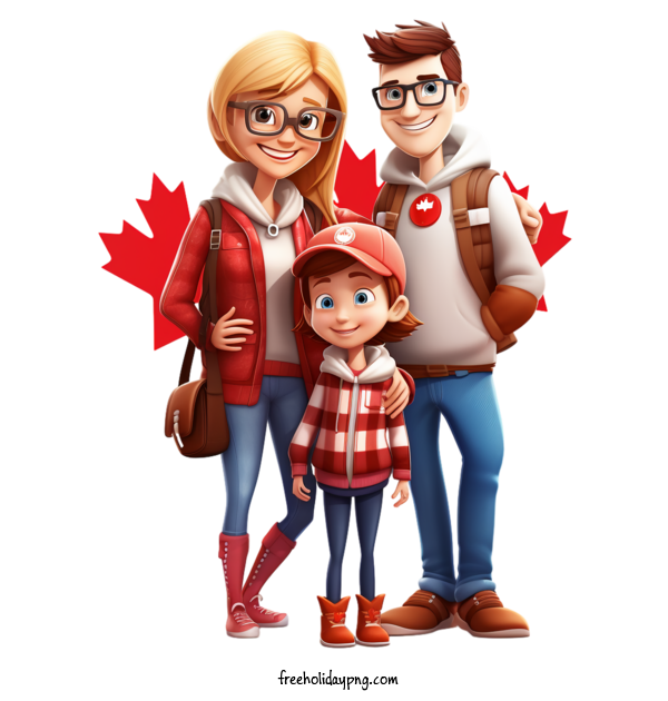 Transparent Canada Day Canada Day family parents for Happy Canada Day for Canada Day
