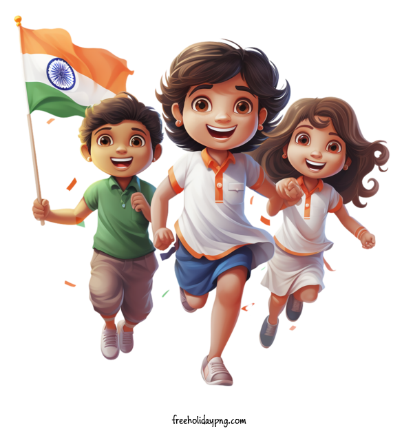 Transparent Indian Independence Day Independence Day 15 August Indian children flag for Independence Day 15 August for Indian Independence Day