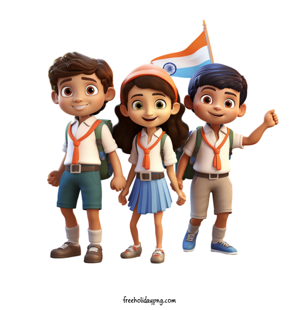 Transparent Indian Independence Day Independence Day 15 August School children for Independence Day 15 August for Indian Independence Day