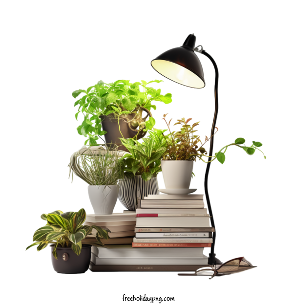 Transparent Book Lovers Day Book Lovers Day houseplants greenery for Book Lovers for Book Lovers Day
