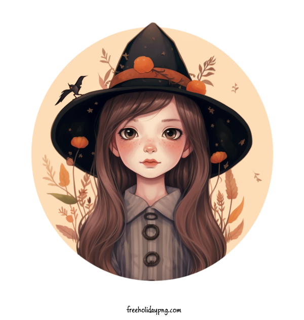 Transparent Halloween Witch witch long hair for Witch for Halloween