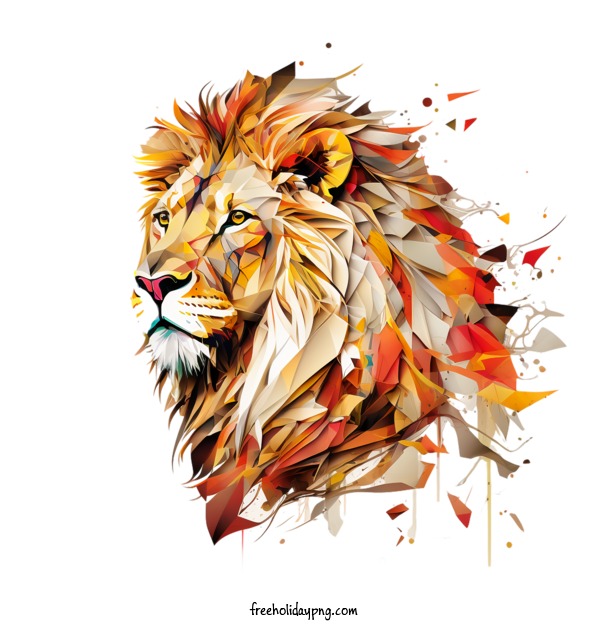 Transparent World Animal Day Animal Day lion colorful for Animal Day for World Animal Day
