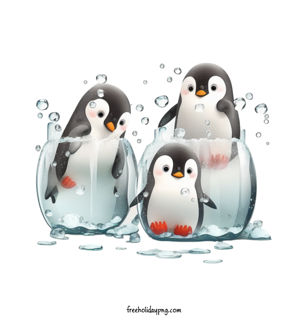 Transparent World Animal Day Animal Day penguin ice for Animal Day for World Animal Day