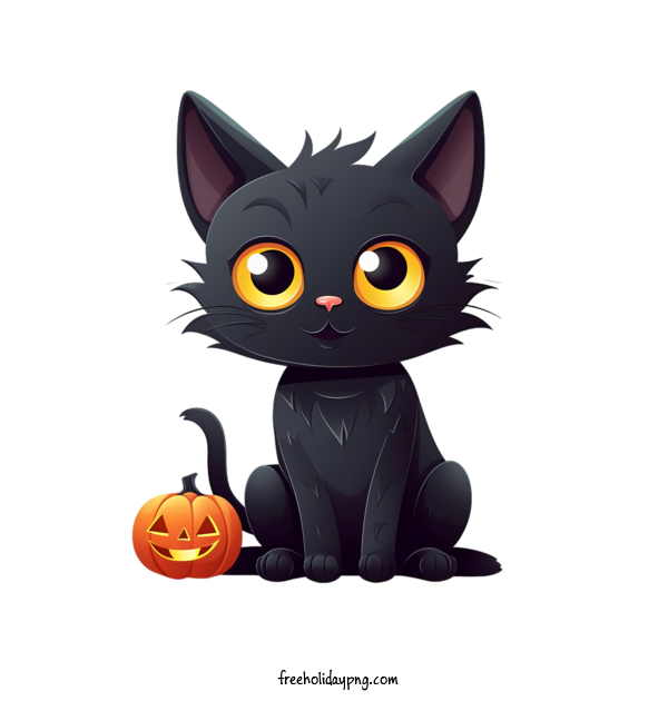 Transparent Halloween Black Cats black cat cute for Black Cats for Halloween