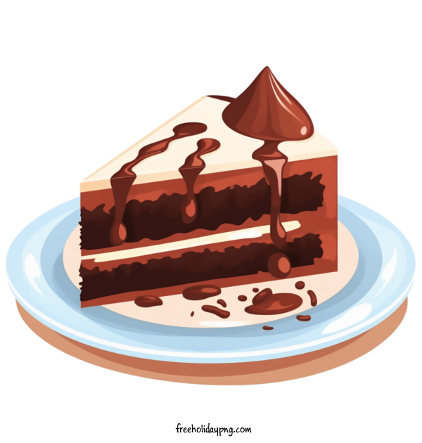 Transparent International Chocolate Day Chocolate chocolate cake slice for Chocolate Day for International Chocolate Day