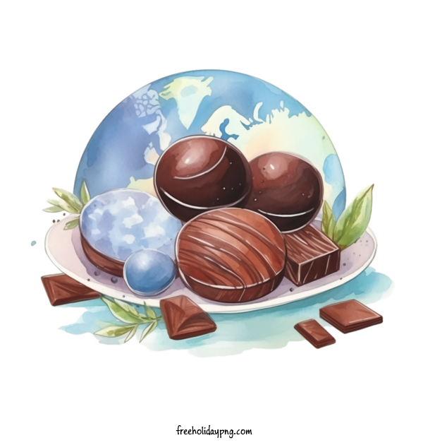 Transparent International Chocolate Day Chocolate chocolates planet for Chocolate Day for International Chocolate Day