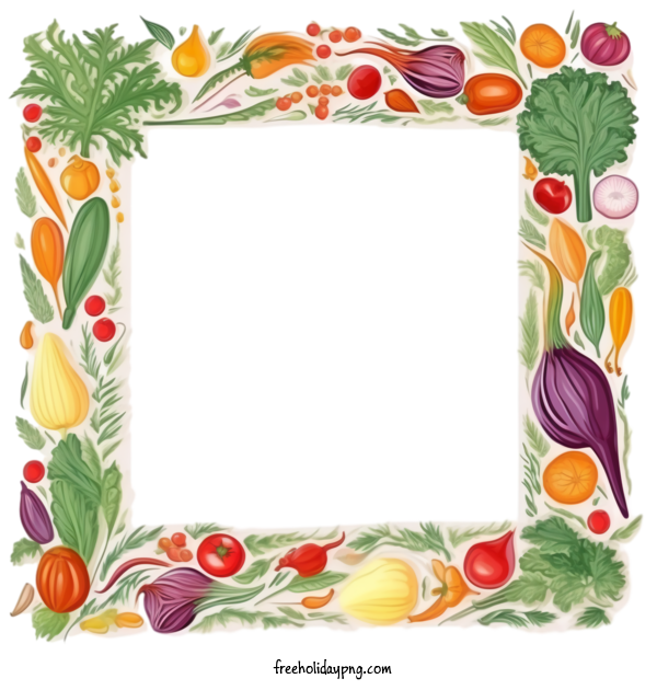 Transparent World Food Day Food Frame vegetables fruit for Food Day for World Food Day