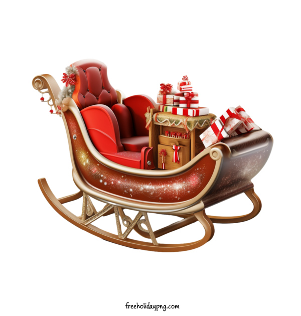 Transparent Christmas Sled Santa sleigh Christmas for Sled for Christmas