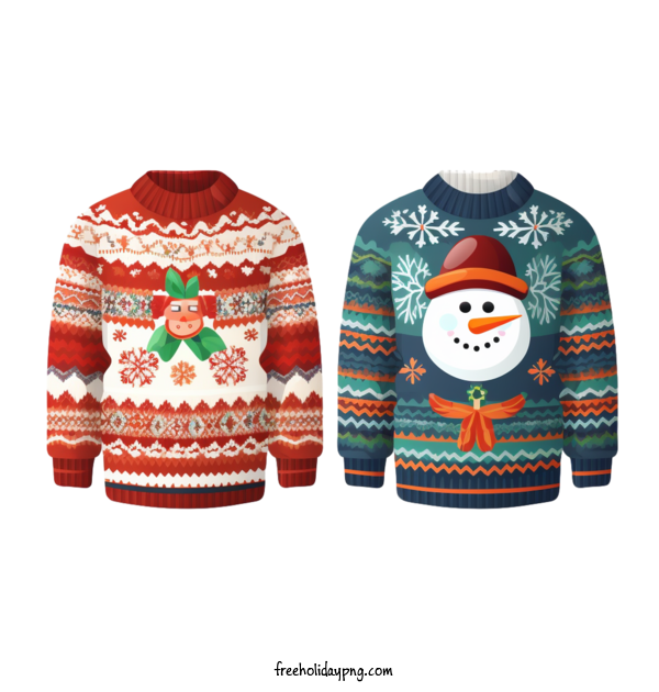 Transparent Christmas Christmas Sweater snowman christmas sweater for Christmas Sweater for Christmas