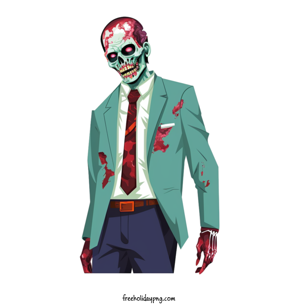 Transparent Halloween Zombie zombie man for Zombie for Halloween