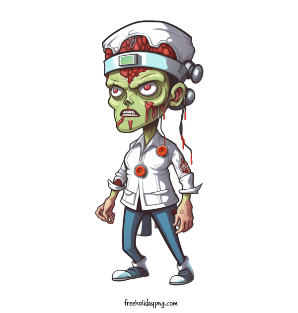 Transparent Halloween Zombie Zombie doctor medical for Zombie for Halloween
