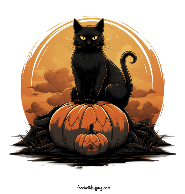 Transparent Halloween Black Cats Halloween Black cat for Black Cats for Halloween