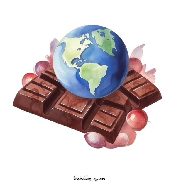 Transparent International Chocolate Day Chocolate chocolate earth for Chocolate Day for International Chocolate Day