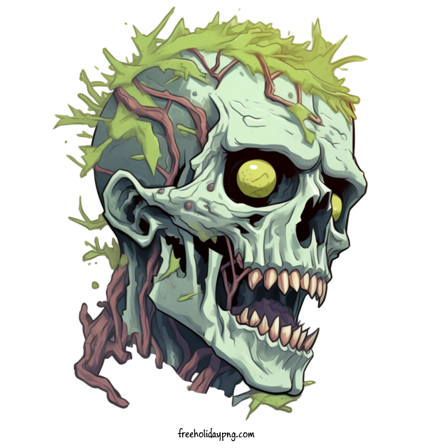Transparent Halloween Zombie zombie skull for Zombie for Halloween