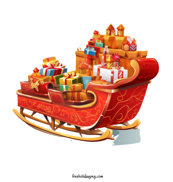 Transparent Christmas Sled Santa's sleigh christmas gifts for Sled for Christmas