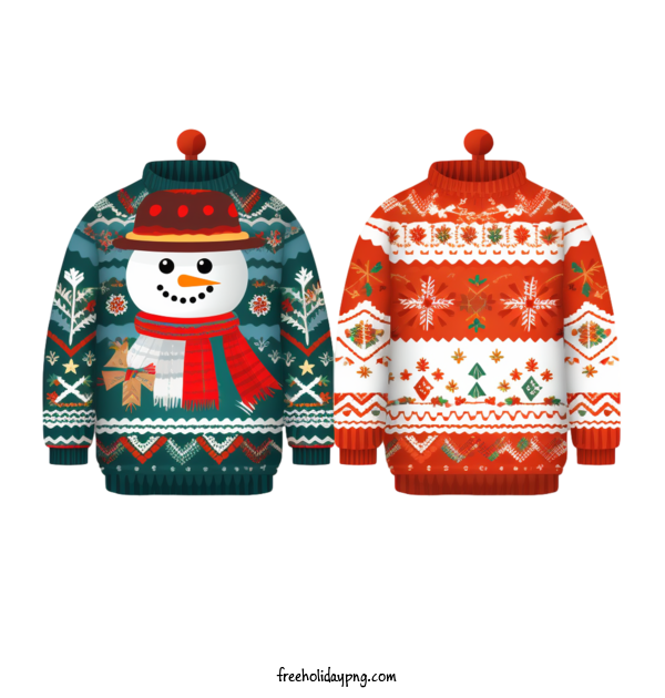 Transparent Christmas Christmas Sweater sweater snowman for Christmas Sweater for Christmas