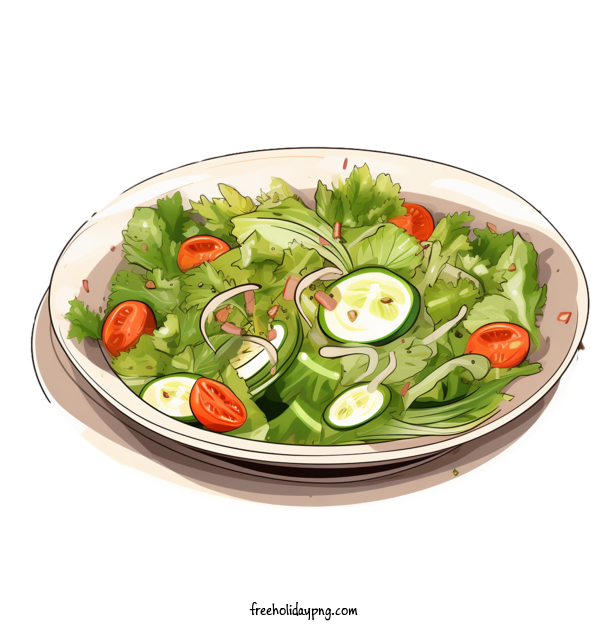 Transparent salad salad salad sliced tomatoes for salad for Salad